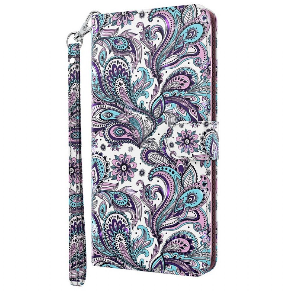 Flip Case Für Moto G71 5G Paisley-muster