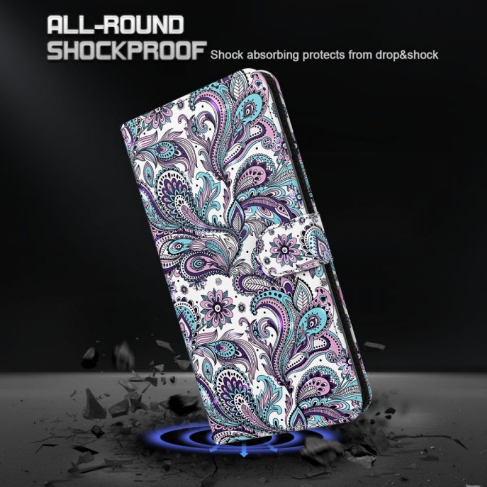 Flip Case Für Moto G71 5G Paisley-muster