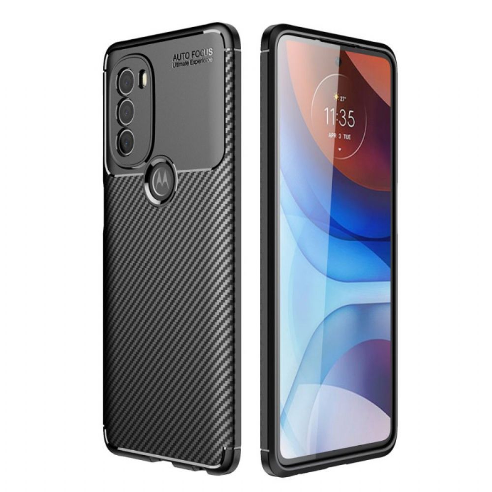 Handyhülle Für Moto G71 5G Kohlefaserschlauch