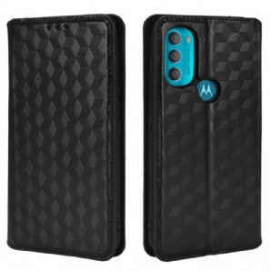 Schutzhülle Für Moto G71 5G Flip Case Diamant-leder-effekt