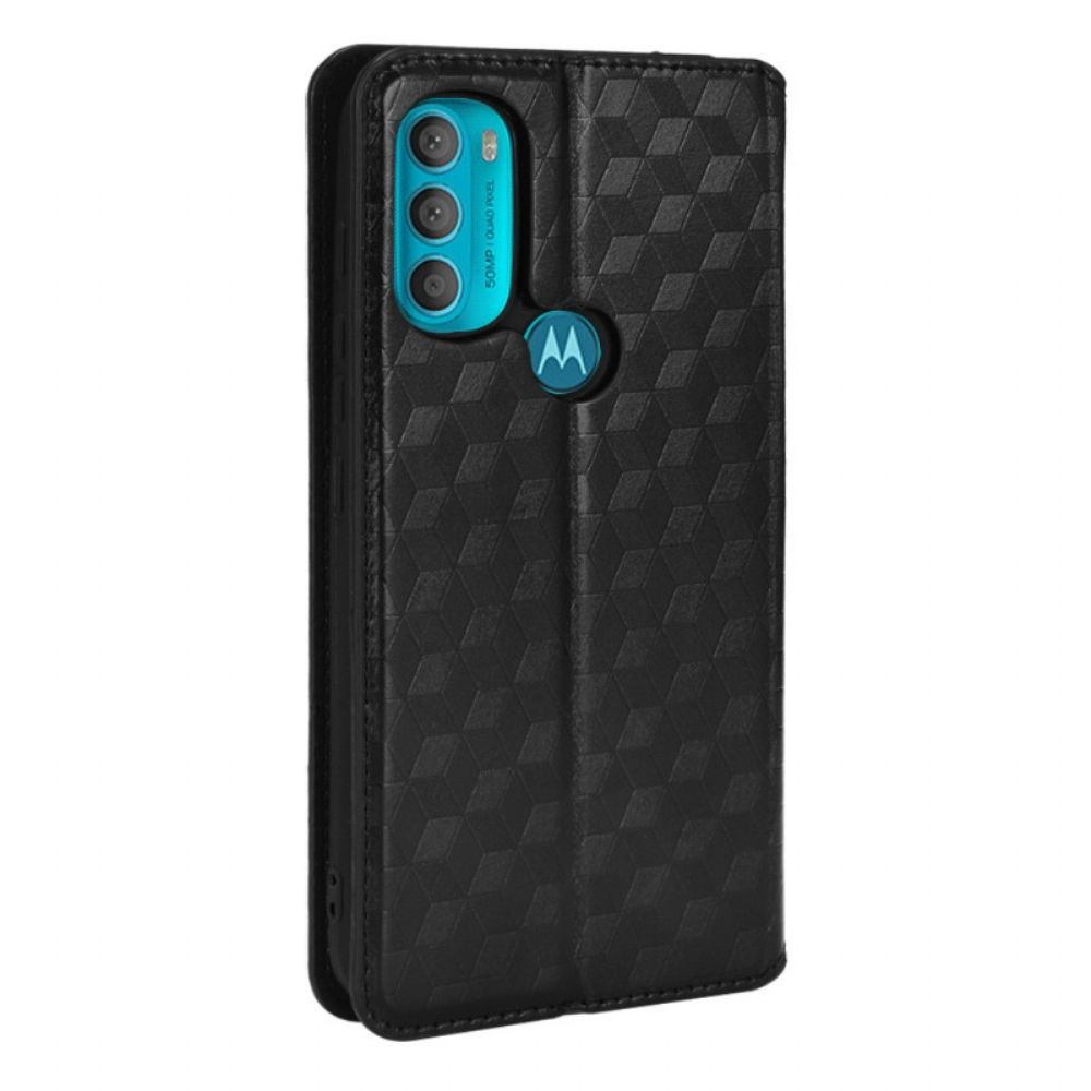 Schutzhülle Für Moto G71 5G Flip Case Diamant-leder-effekt