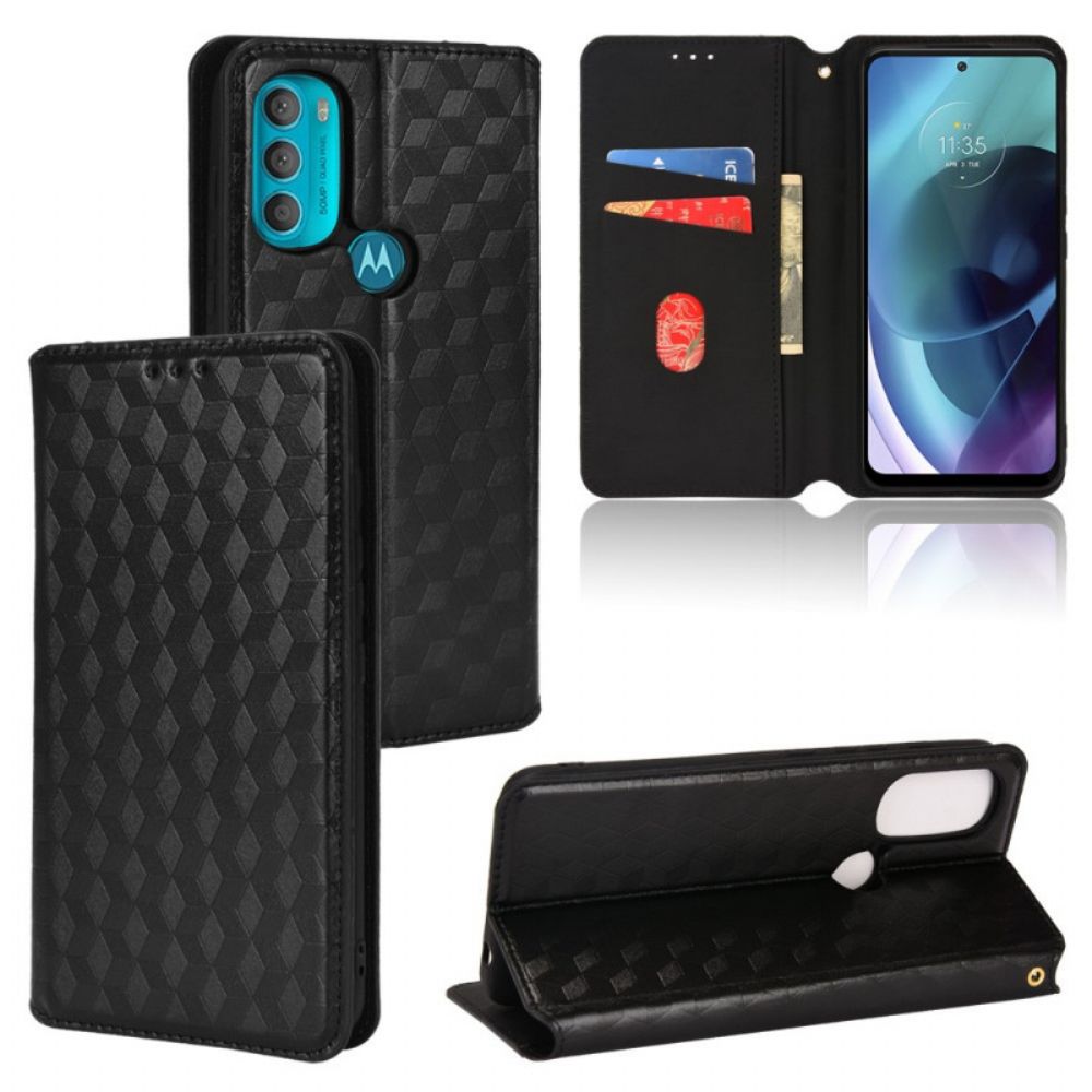 Schutzhülle Für Moto G71 5G Flip Case Diamant-leder-effekt