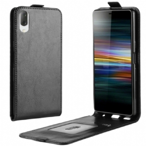 Flip Case Für Sony Xperia L3 Flip Case Faltbarer Ledereffekt