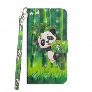 Flip Case Für Sony Xperia L3 Panda Und Bambus