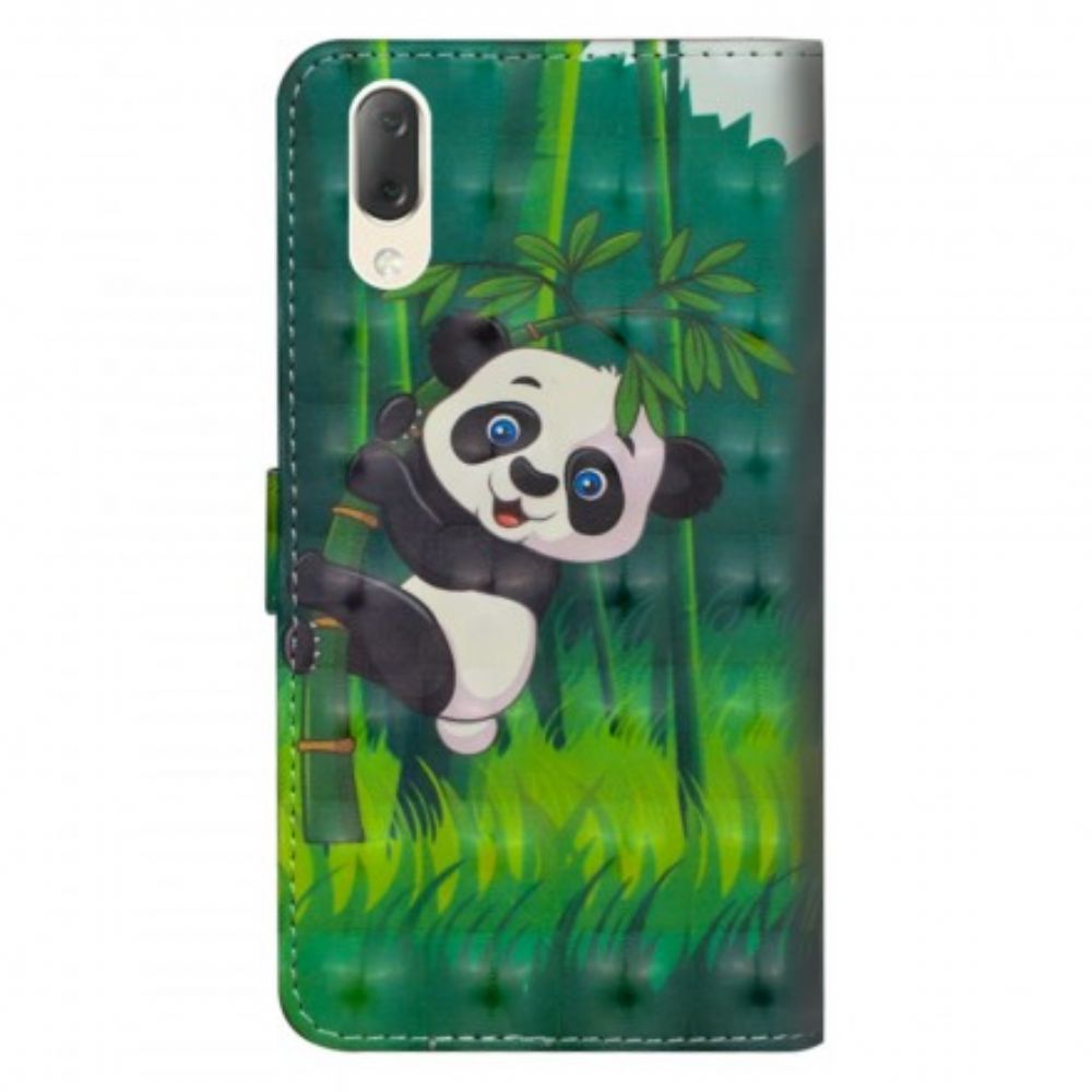 Flip Case Für Sony Xperia L3 Panda Und Bambus