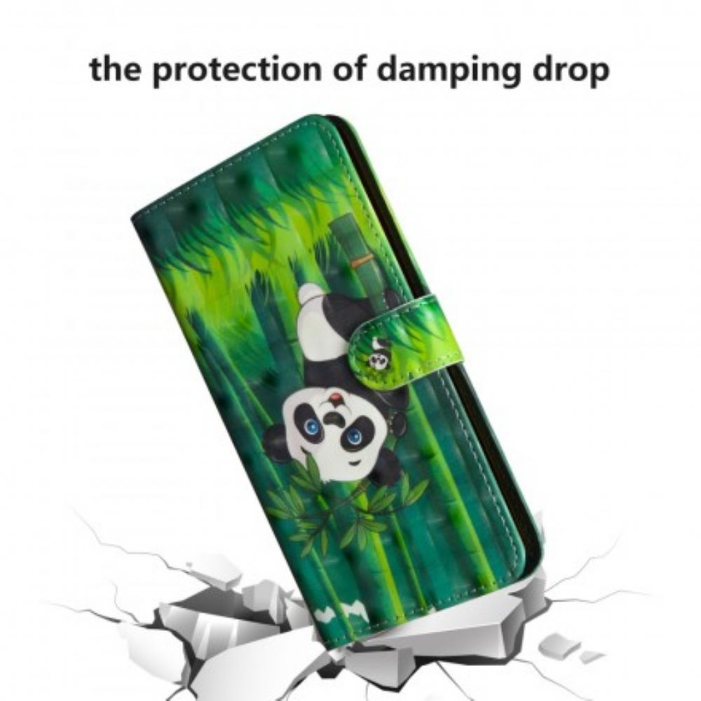 Flip Case Für Sony Xperia L3 Panda Und Bambus