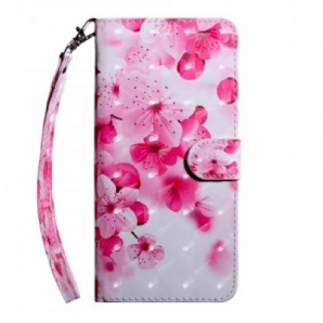 Flip Case Für Sony Xperia L3 Rosa Blumen