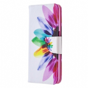 Lederhüllen Für Oppo A72 Aquarell Blume