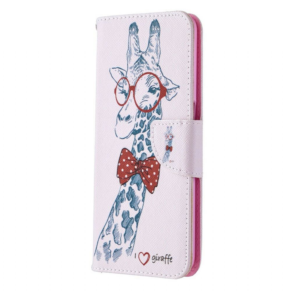 Lederhüllen Für Oppo A72 Nerdige Giraffe