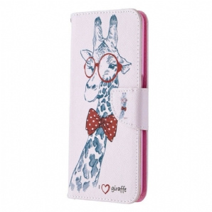 Lederhüllen Für Oppo A72 Nerdige Giraffe