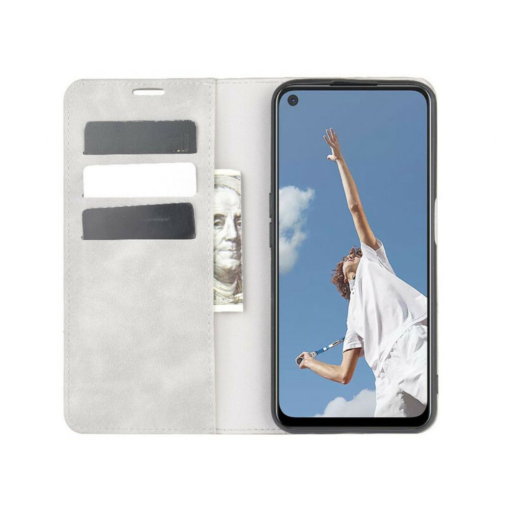 Schutzhülle Für Oppo A72 Flip Case Weicher Ledereffekt