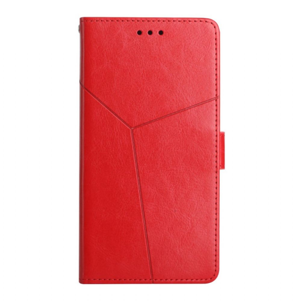 Flip Case Für Samsung Galaxy S10 Plus Geo Y Design Lederstil