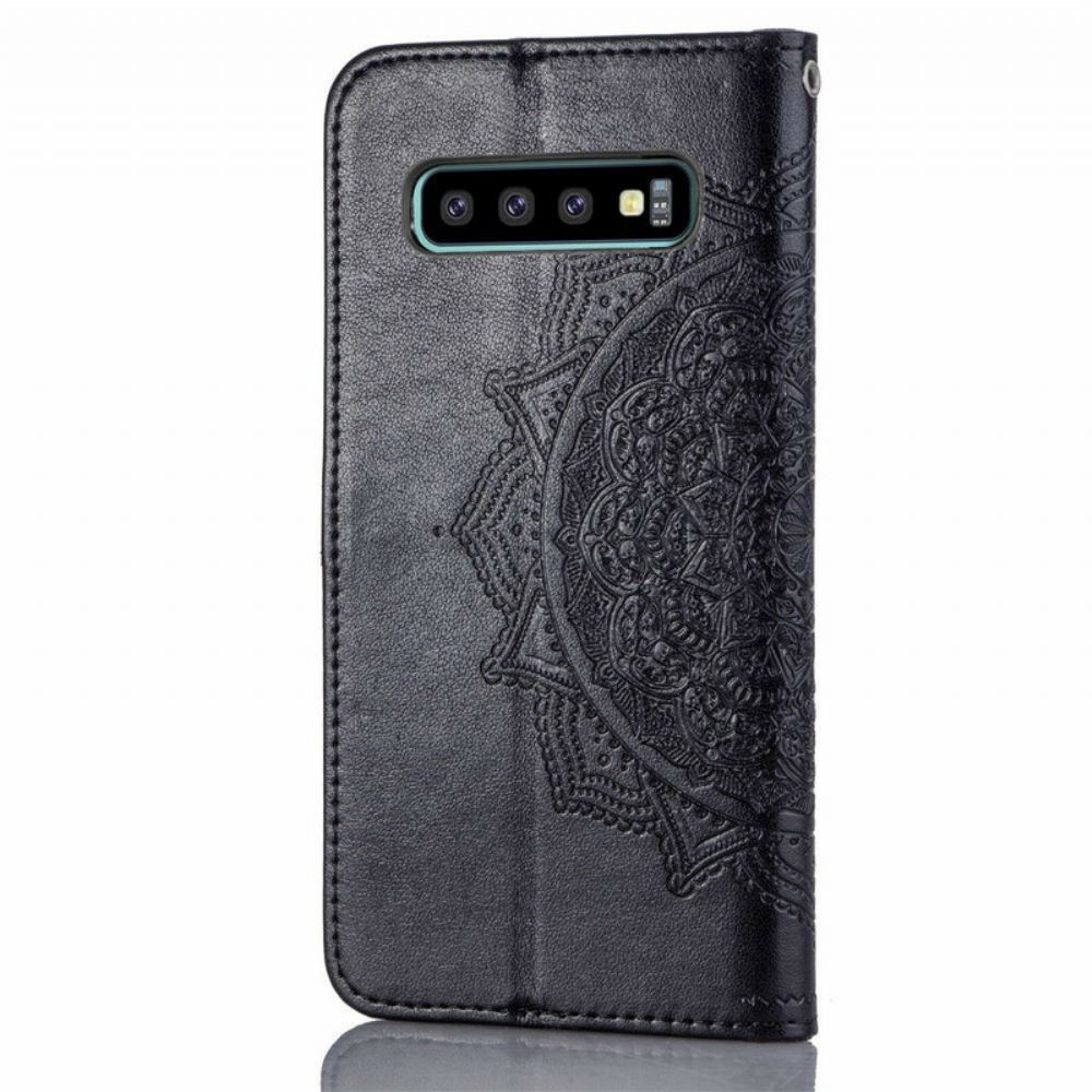 Flip Case Für Samsung Galaxy S10 Plus Mandala Aus Dem Mittelalter