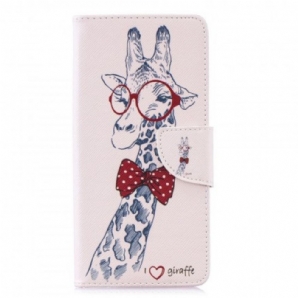 Flip Case Für Samsung Galaxy S10 Plus Nerdige Giraffe