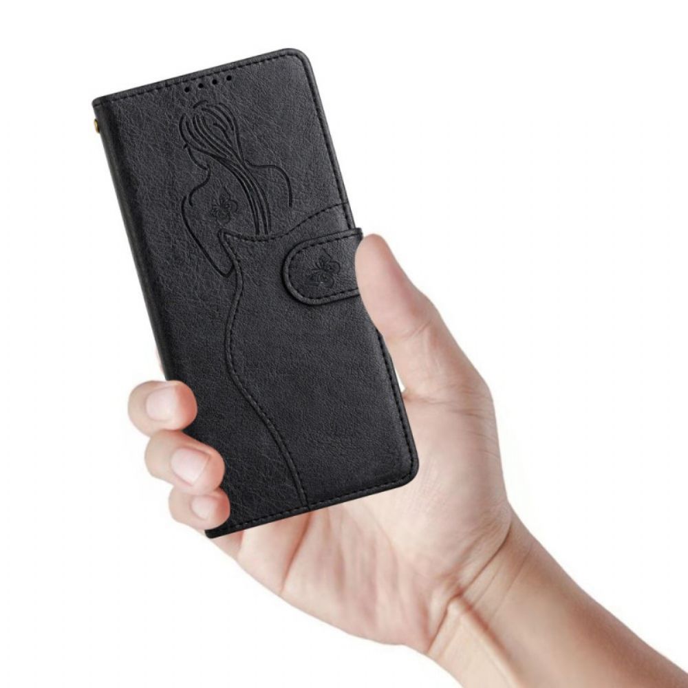 Flip Case Für Samsung Galaxy S10 Plus Silhouette Aus Kunstleder