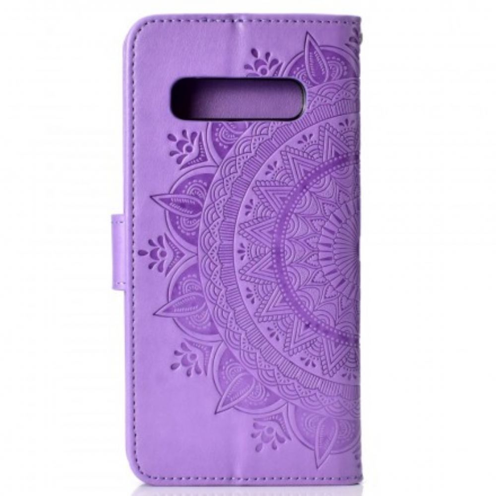 Flip Case Für Samsung Galaxy S10 Plus Sonnen-mandala