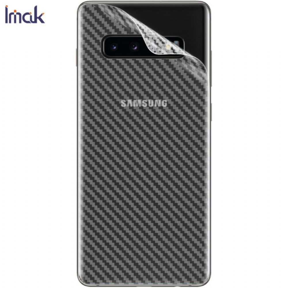 Hintere Schutzfolie Für Samsung Galaxy S10 Plus Carbon Imak