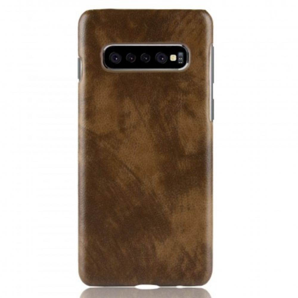 Hülle Für Samsung Galaxy S10 Plus Lichi-leder-effekt