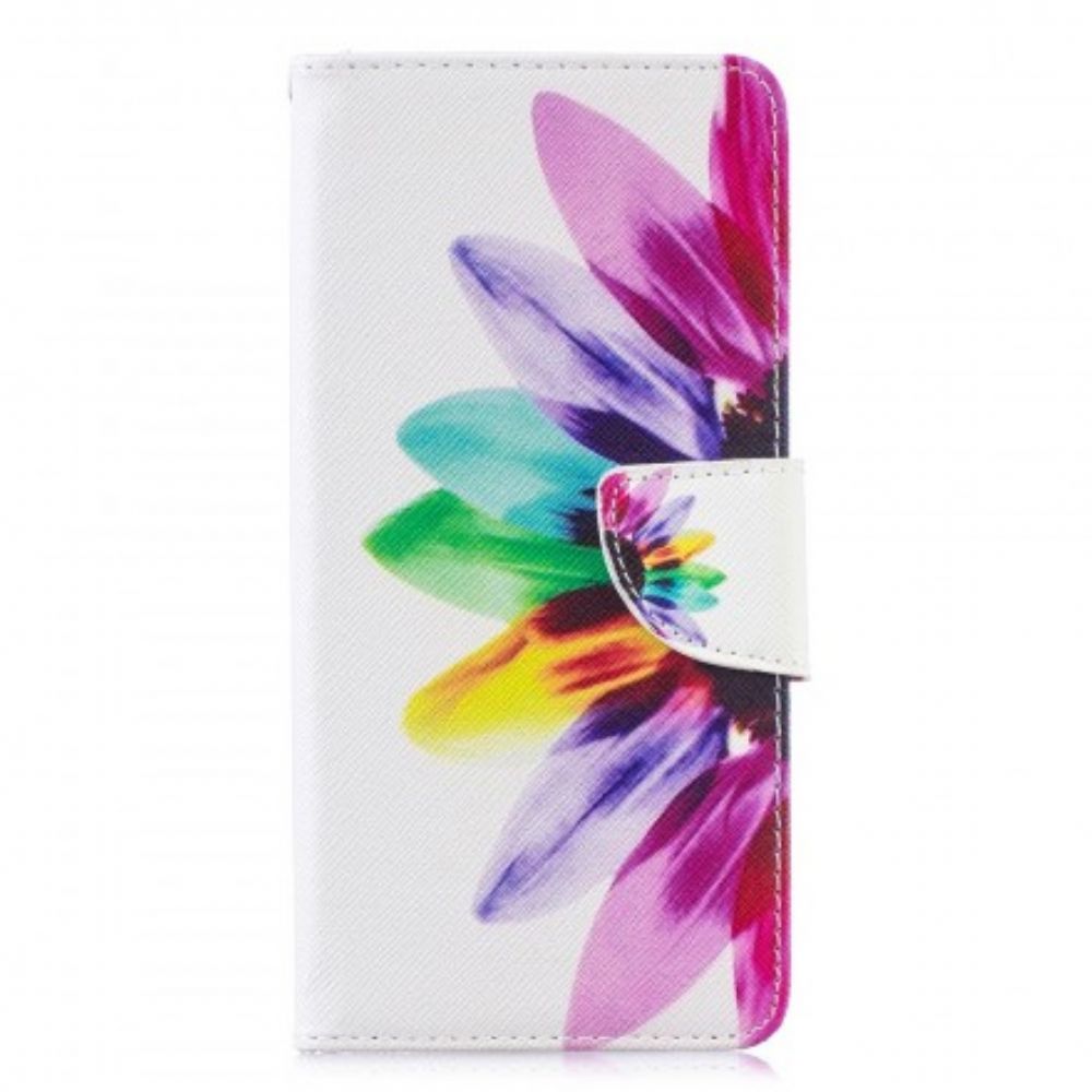 Lederhüllen Für Samsung Galaxy S10 Plus Aquarell Blume