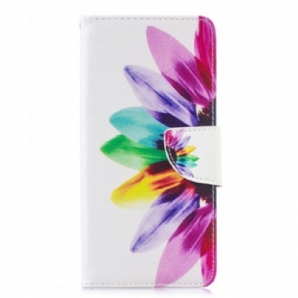 Lederhüllen Für Samsung Galaxy S10 Plus Aquarell Blume