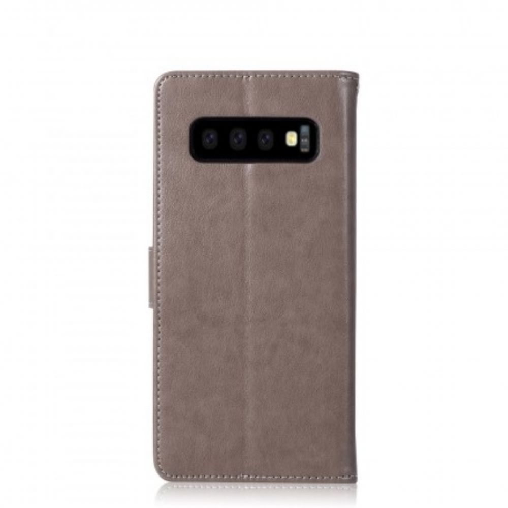 Lederhüllen Für Samsung Galaxy S10 Plus Lederoptik Catch Dreams Owl