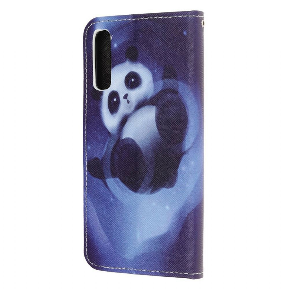 Flip Case Für Huawei P Smart S Mit Kordel Tanga Space Panda