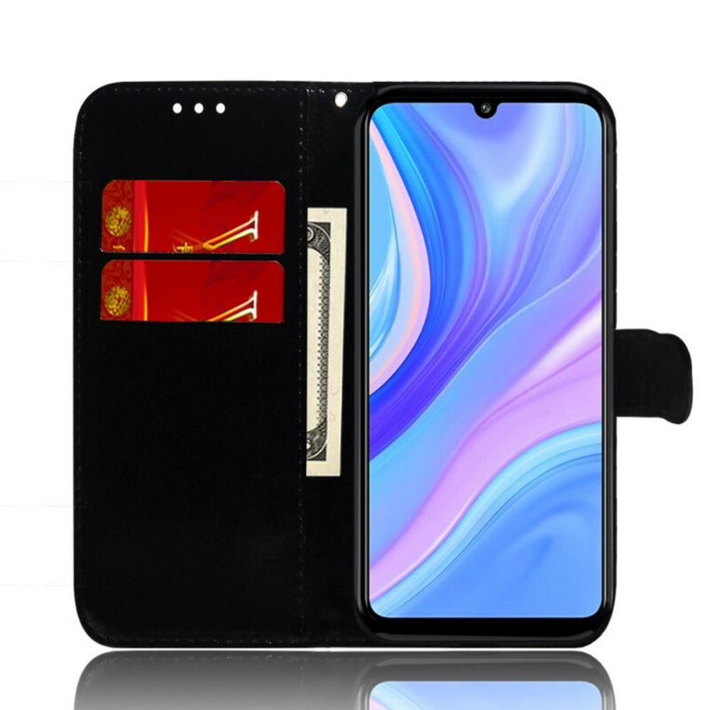 Flip Case Für Huawei P Smart S Reine Farbe