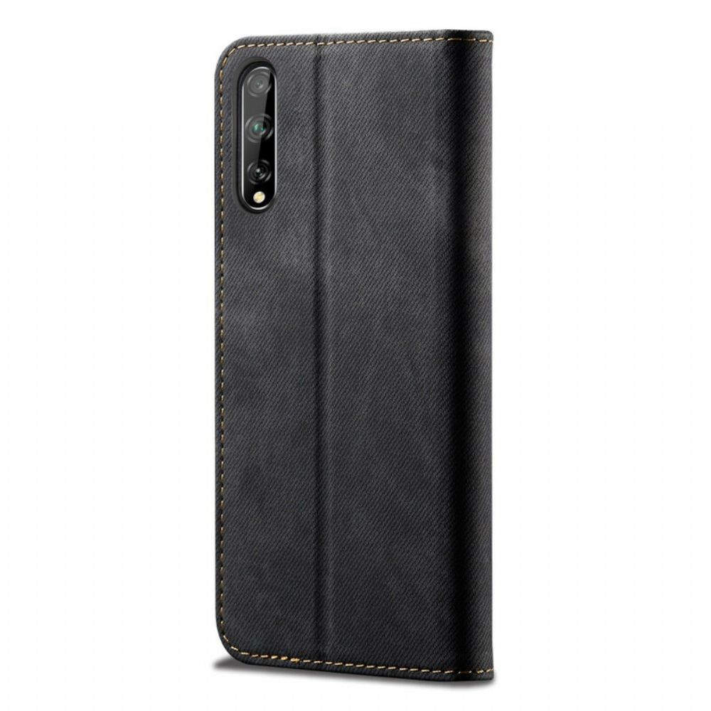 Schutzhülle Für Huawei P Smart S Flip Case Jeansstoff