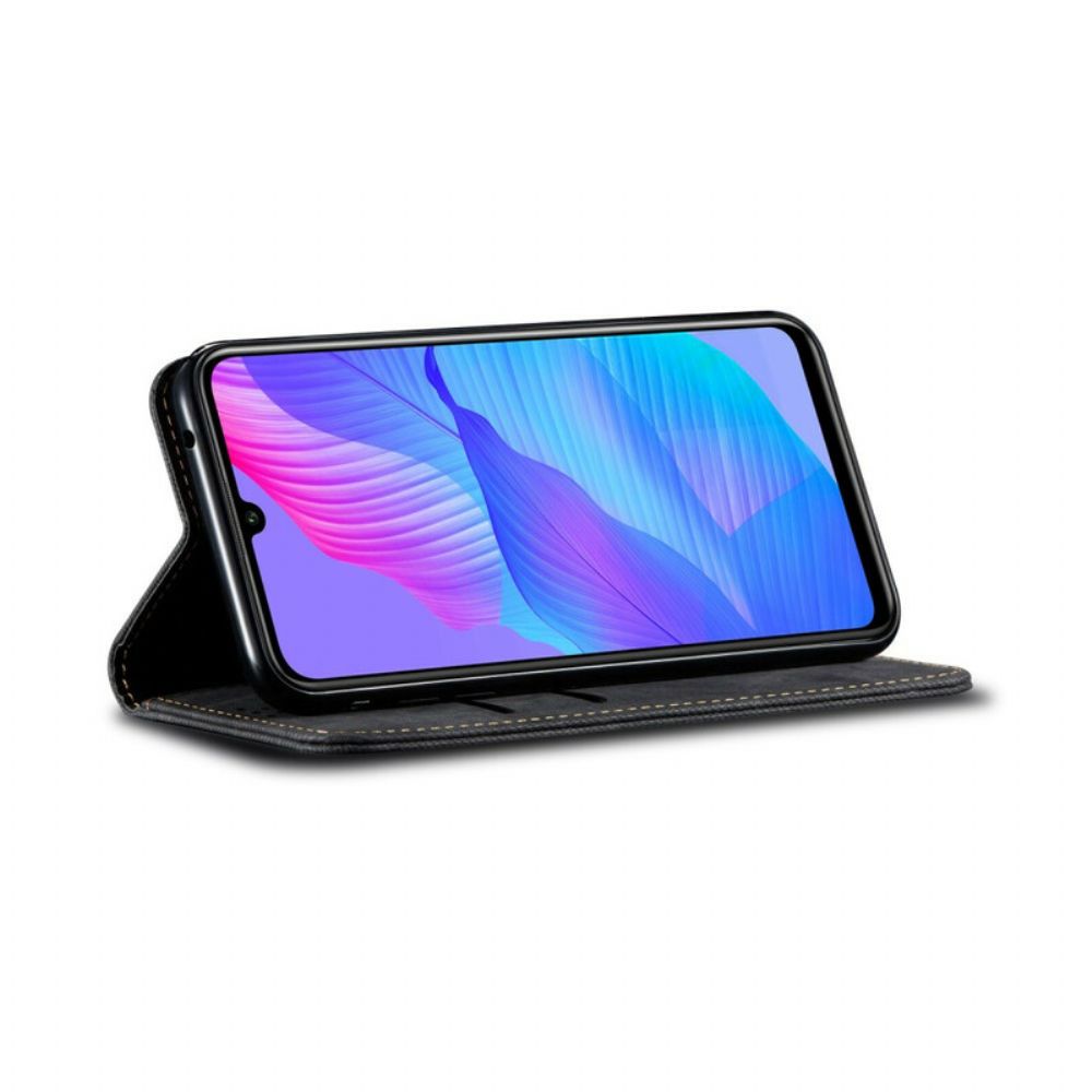 Schutzhülle Für Huawei P Smart S Flip Case Jeansstoff