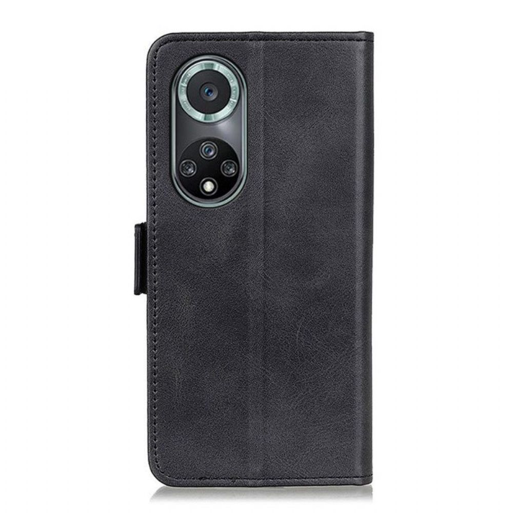 Flip Case Für Honor 50 Pro Flip Case Doppelte Klappe