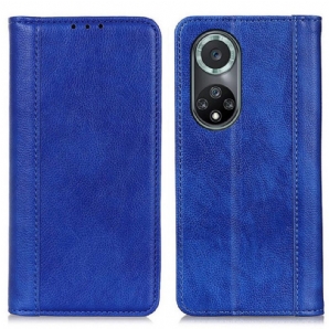 Schutzhülle Für Honor 50 Pro Flip Case Pro Elegance Split-litschi-leder