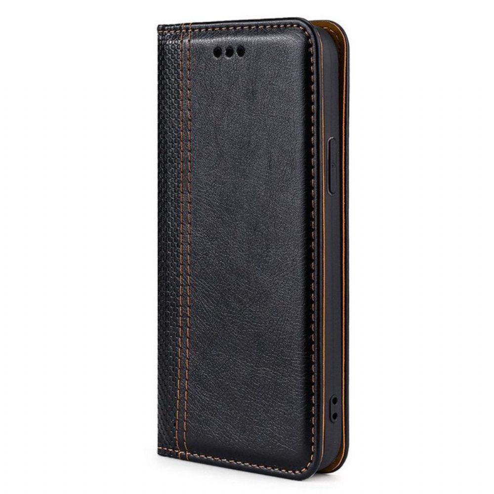 Schutzhülle Für Honor 50 Pro Flip Case Pro Litschi-leder-spaltnaht