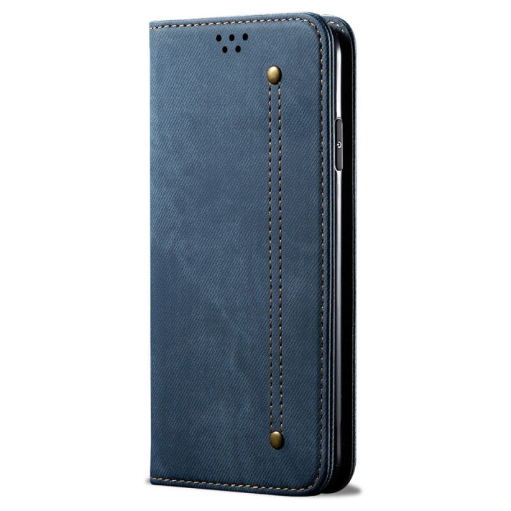 Flip Case Huawei Nova 12s Handyhülle Jeansstoff