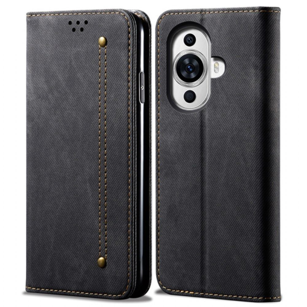 Flip Case Huawei Nova 12s Handyhülle Jeansstoff