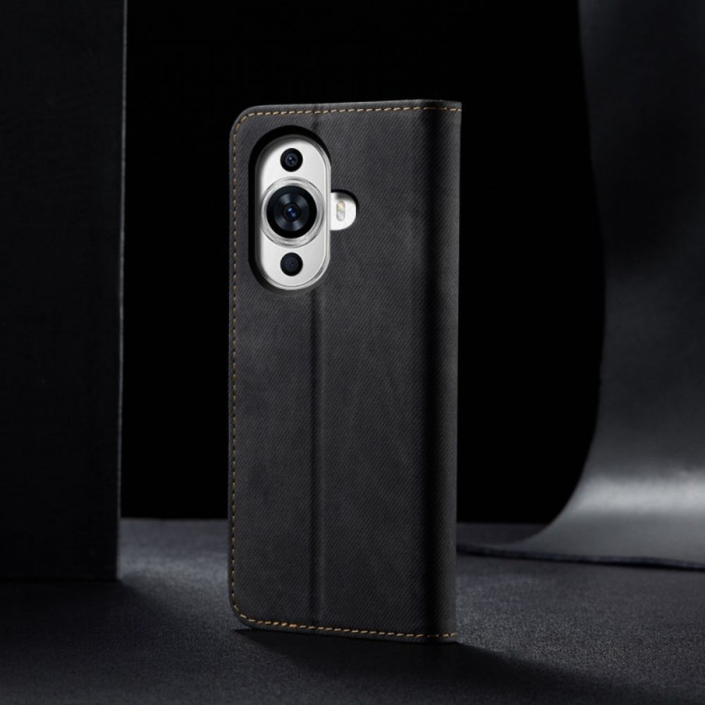 Flip Case Huawei Nova 12s Handyhülle Jeansstoff