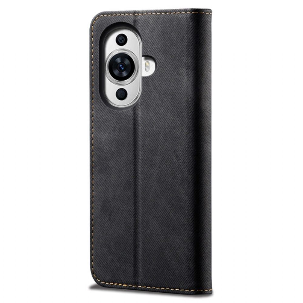 Flip Case Huawei Nova 12s Handyhülle Jeansstoff