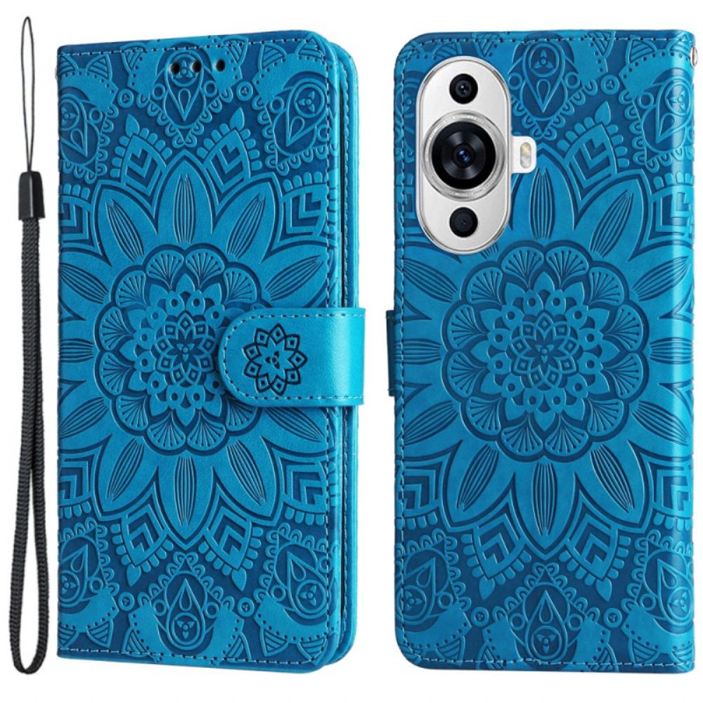 Lederhüllen Huawei Nova 12s Mandala Mit Riemen