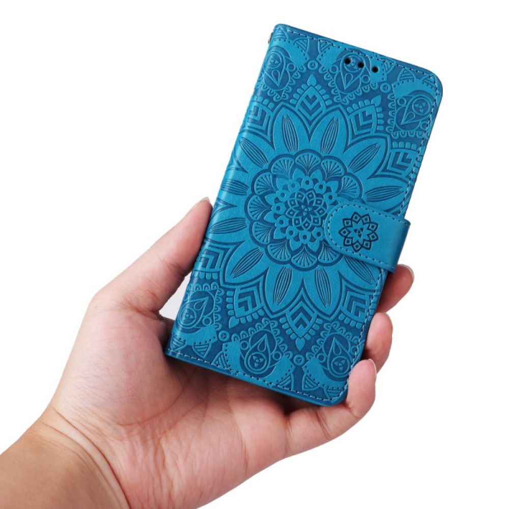 Lederhüllen Huawei Nova 12s Mandala Mit Riemen