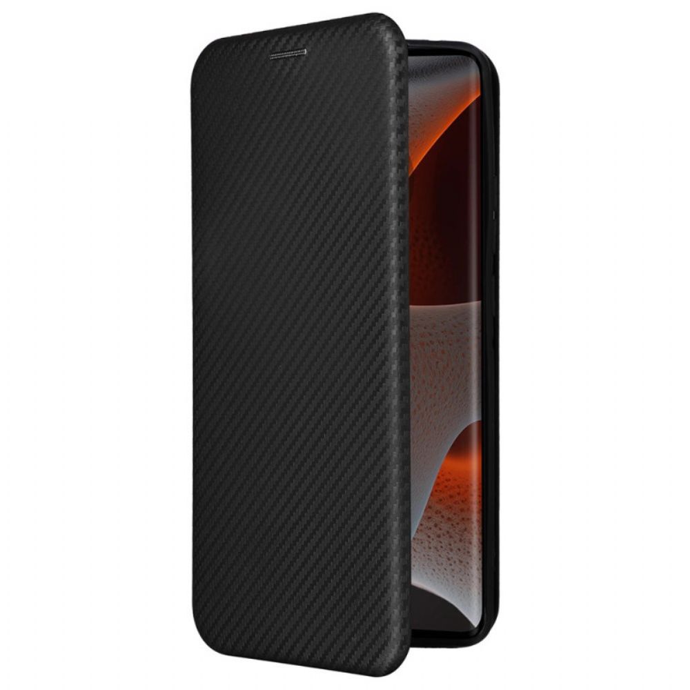 Flip Case Motorola Edge 50 Pro Kohlefaser