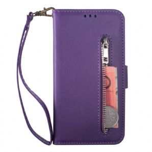 Flip Case Für Xiaomi Mi 9 Lite Brieftasche Mit Lanyard