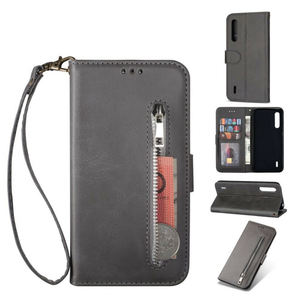 Flip Case Für Xiaomi Mi 9 Lite Brieftasche Mit Lanyard