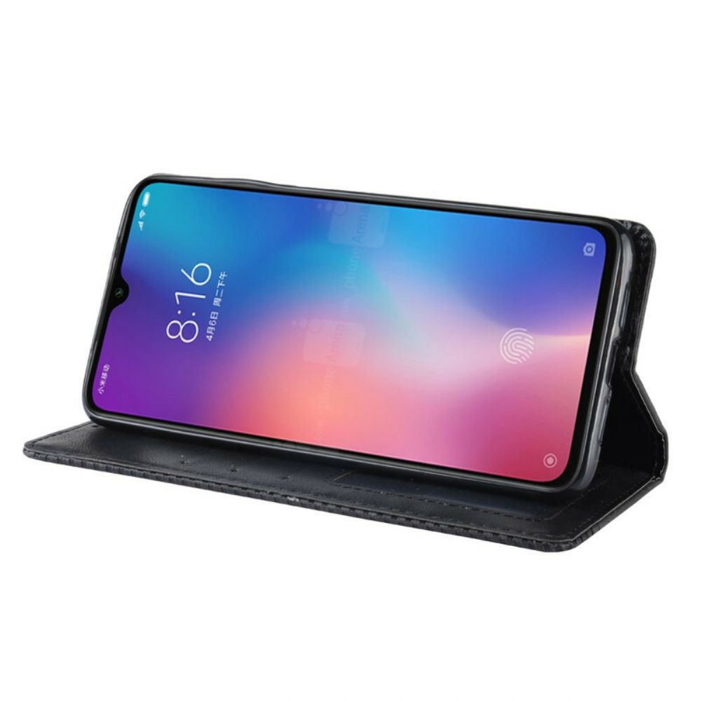 Schutzhülle Für Xiaomi Mi 9 Lite Flip Case Gestylter Vintage-leder-effekt