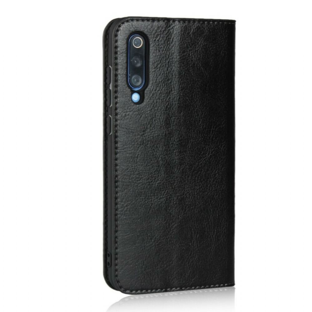 Schutzhülle Für Xiaomi Mi 9 Flip Case Echtes Leder