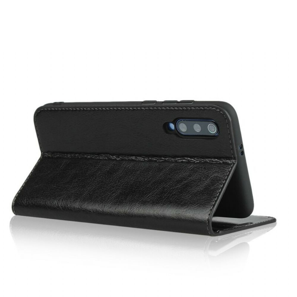 Schutzhülle Für Xiaomi Mi 9 Flip Case Echtes Leder