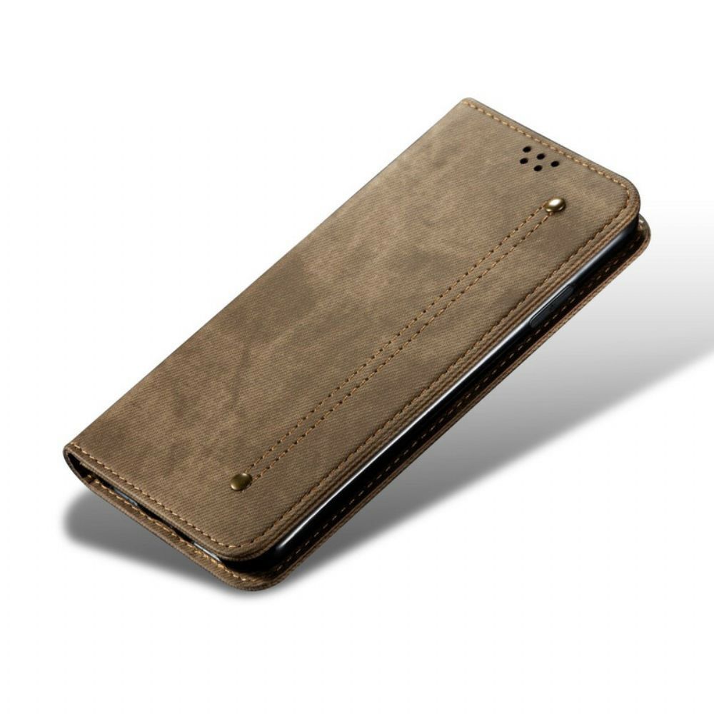 Schutzhülle Für Xiaomi Mi 9 Flip Case Jeansstoff