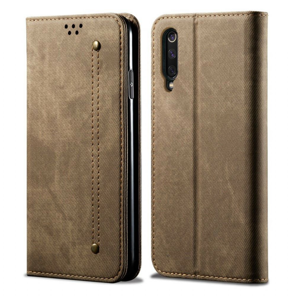 Schutzhülle Für Xiaomi Mi 9 Flip Case Jeansstoff