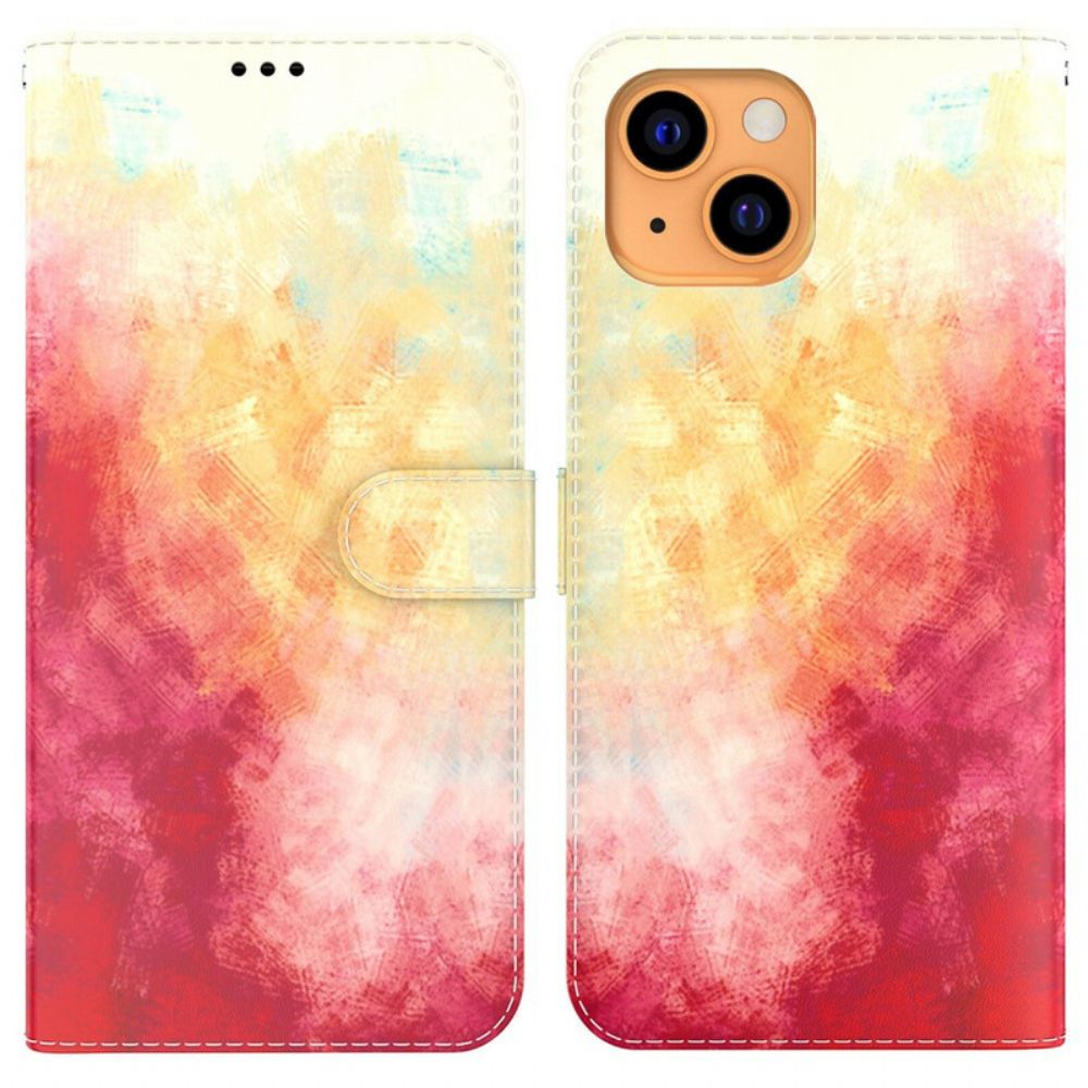 Flip Case Für iPhone 13 Mini Aquarell