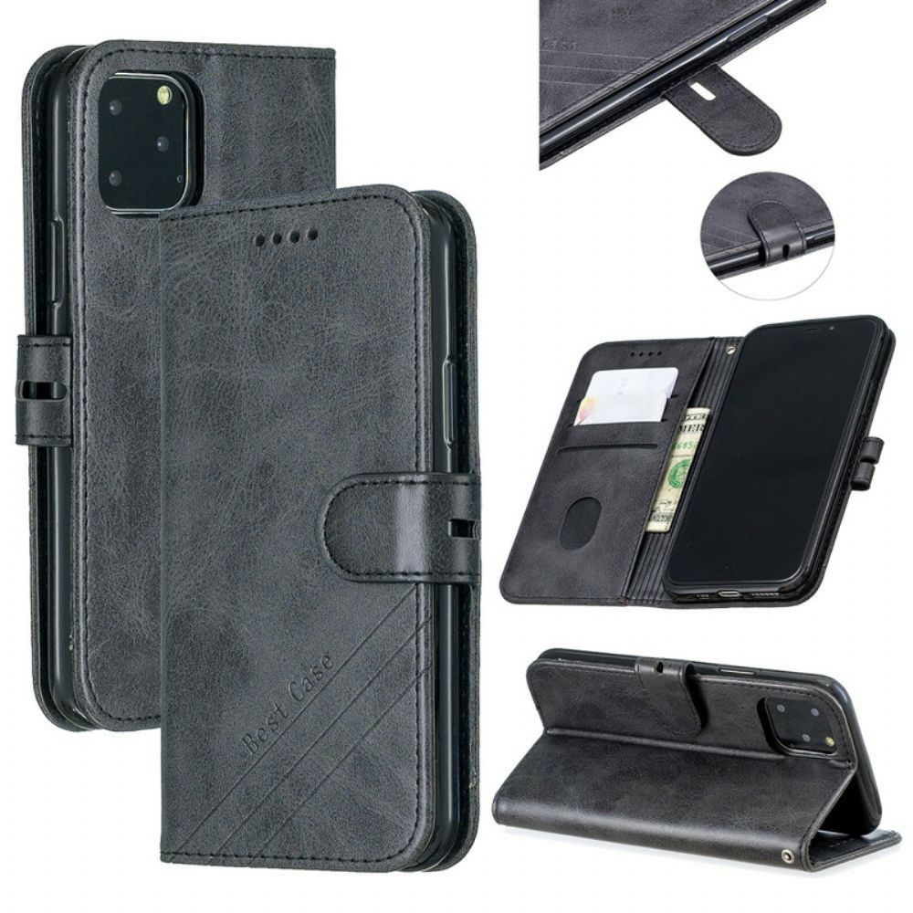 Flip Case Für iPhone 13 Mini Beste Tasche Aus Kunstleder