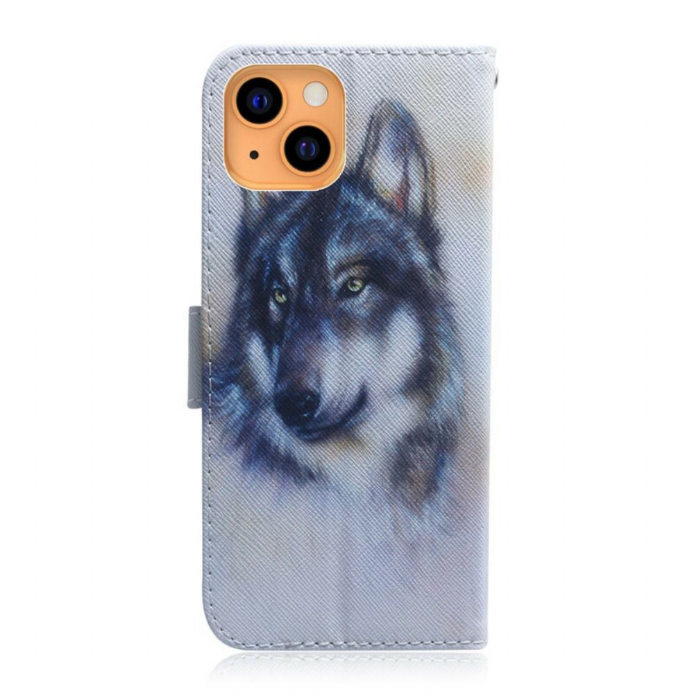 Flip Case Für iPhone 13 Mini Hundeblick