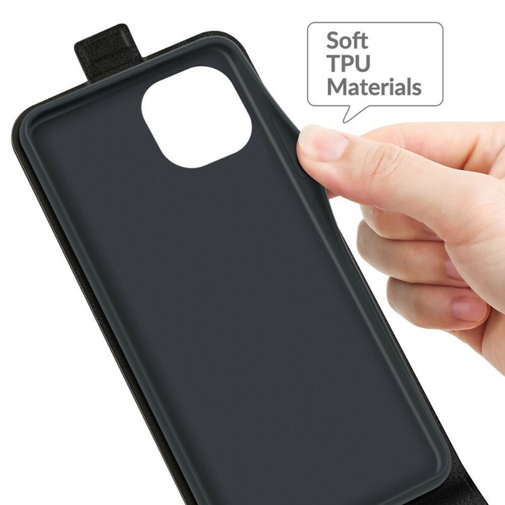 Flip Case Für iPhone 13 Mini Flip Case Ledereffekt Mit Vertikaler Klappe